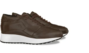 Uomo GUIDOMAGGI Sneakers>Varenne Brown -  sneakers rialzanti in Pelle Da 6 a 10 cm più alto