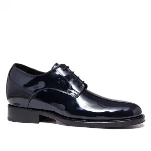 Uomo GUIDOMAGGI Cerimonia | Stringate>Via della Spiga - Classiche scarpe con rialzo in Pelle Vernice Fino a 8 cm più alto