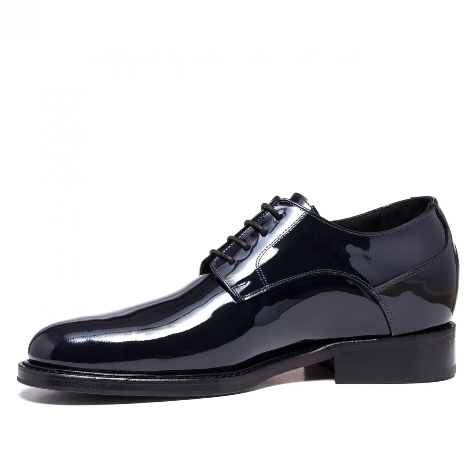 via_della_spiga__classich_2.webp Uomo GUIDOMAGGI Cerimonia | Stringate>Via della Spiga - Classiche scarpe con rialzo in Pelle Vernice Fino a 8 cm più alto