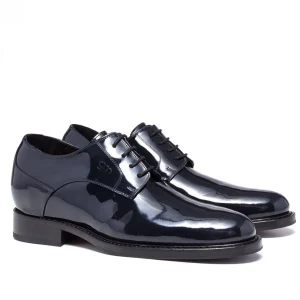 Uomo GUIDOMAGGI Cerimonia | Stringate>Via della Spiga - Classiche scarpe con rialzo in Pelle Vernice Fino a 8 cm più alto