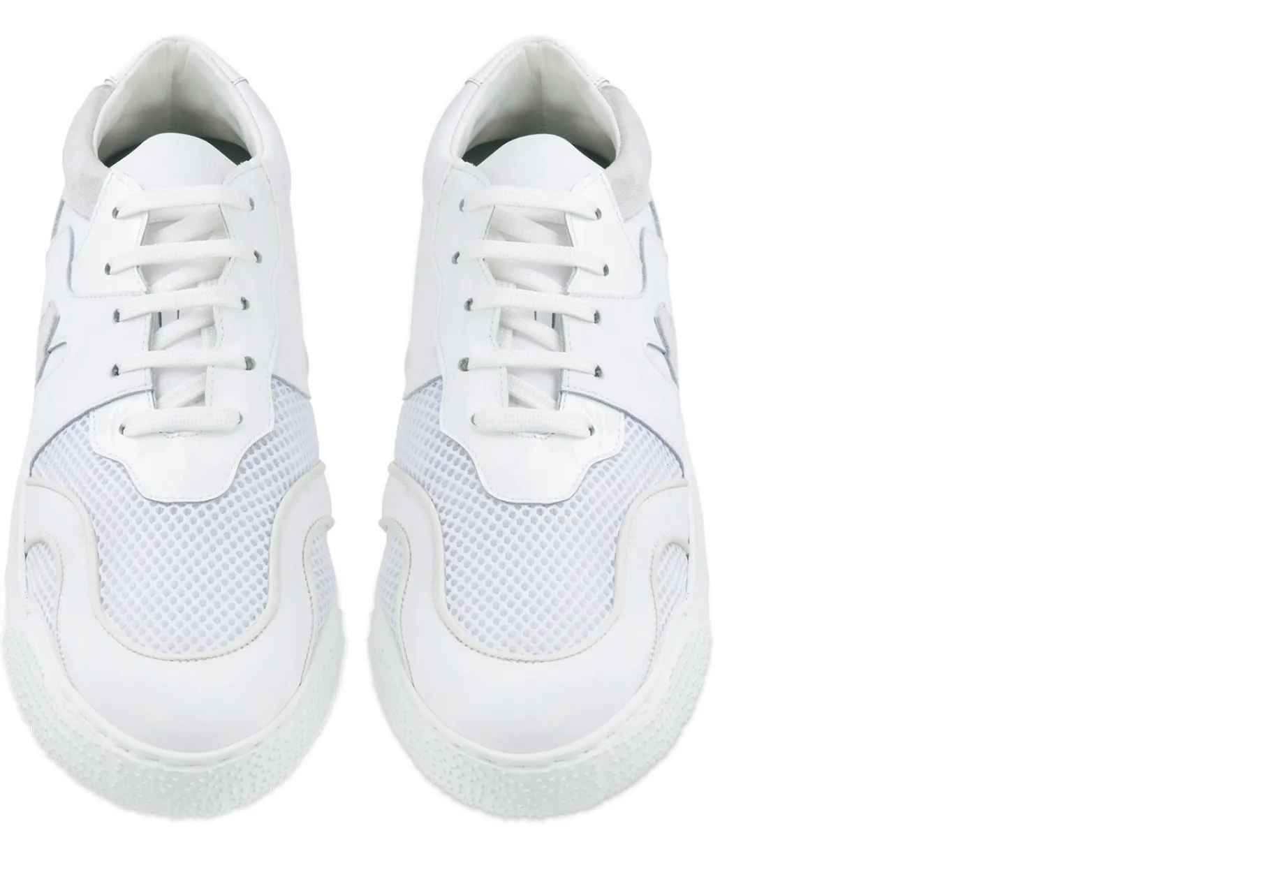 white_chocolate__chunky_s_3.webp Uomo GUIDOMAGGI Sneakers>White Chocolate - chunky sneakers in Mix Pelle/Tessuto Da 6 a 10 cm più alto
