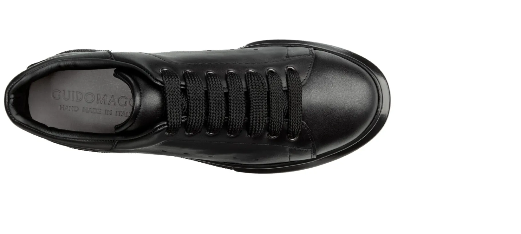 woodside__sneakers_rialza_2.webp Uomo GUIDOMAGGI Sneakers>Woodside - Sneakers rialzante da uomo in Pelle Pieno Fiore da 6 a 8 cm