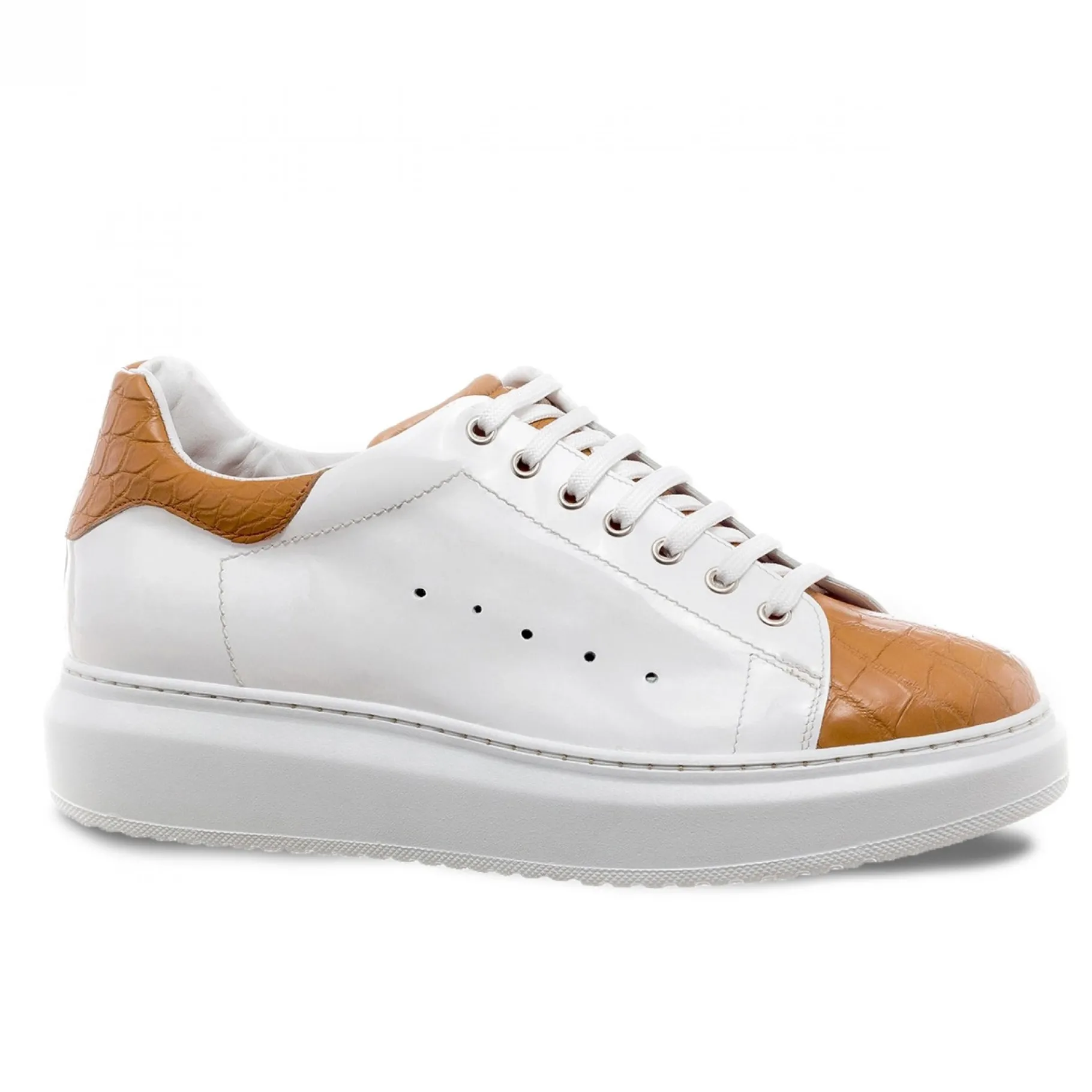 zanzibar__sneakers_con_ri_1.webp Uomo GUIDOMAGGI Scarpe In Pelle Esotica | Sneakers>Zanzibar - Sneakers con rialzo in Mix Pelle da 6 a 8 cm più alto