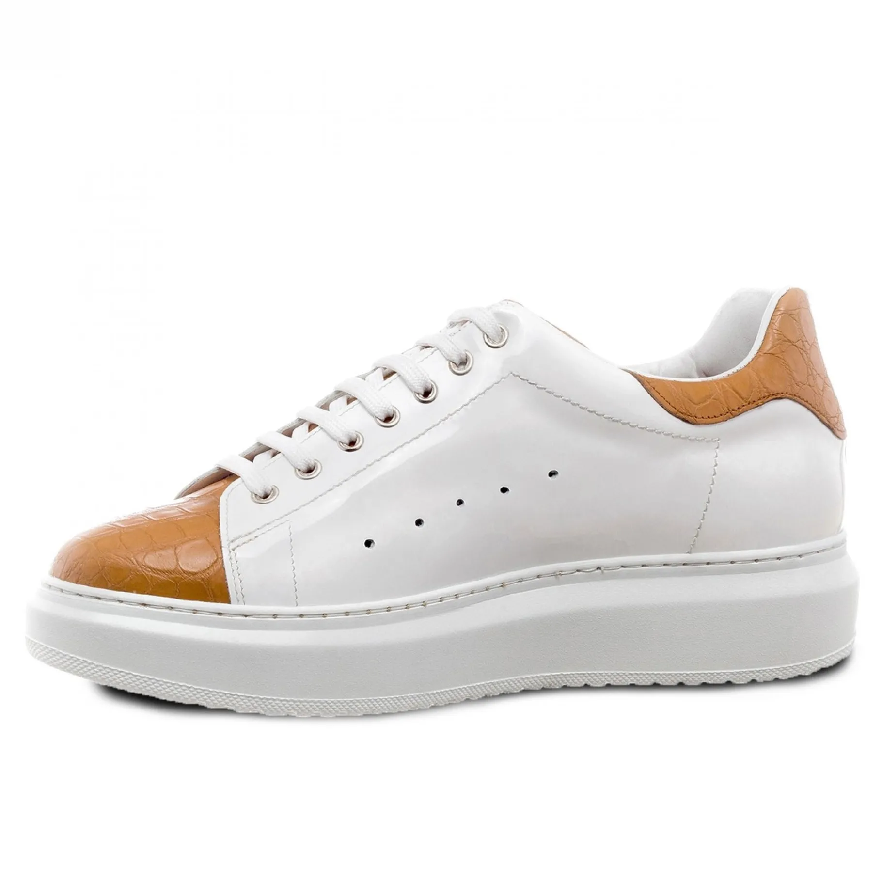 zanzibar__sneakers_con_ri_2.webp Uomo GUIDOMAGGI Scarpe In Pelle Esotica | Sneakers>Zanzibar - Sneakers con rialzo in Mix Pelle da 6 a 8 cm più alto