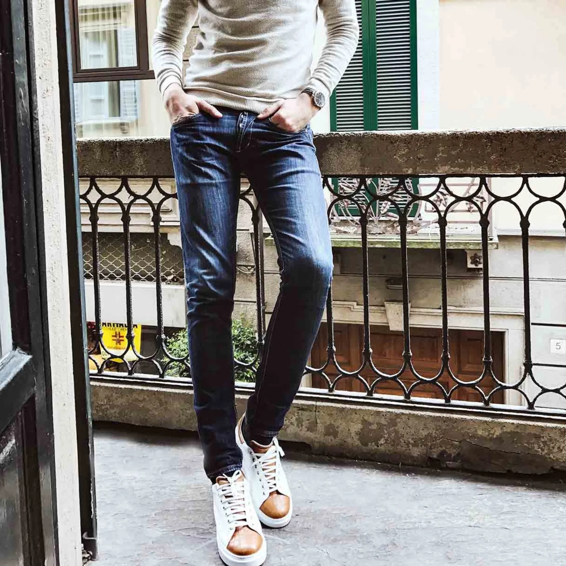 zanzibar__sneakers_con_ri_5.webp Uomo GUIDOMAGGI Scarpe In Pelle Esotica | Sneakers>Zanzibar - Sneakers con rialzo in Mix Pelle da 6 a 8 cm più alto